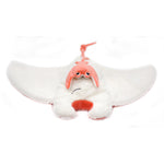 Peluche raie manta parent et son bébé corail