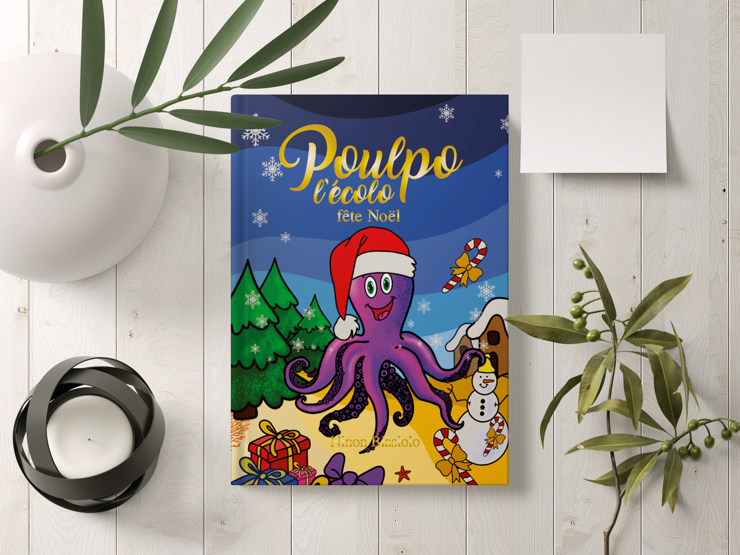 Livre Poulpo l'écolo fête noël Tome 3