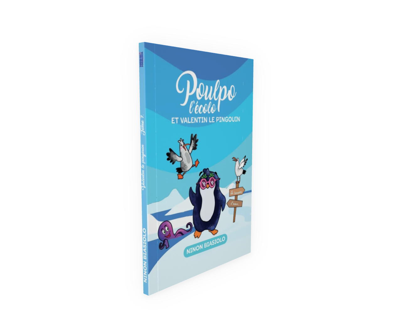 Livre Poulpo l'écolo et Valentin le pingouin