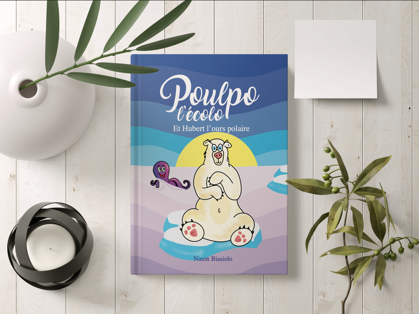 Livre Poulpo l'écolo et Hubert l'ours polaire Tome 2