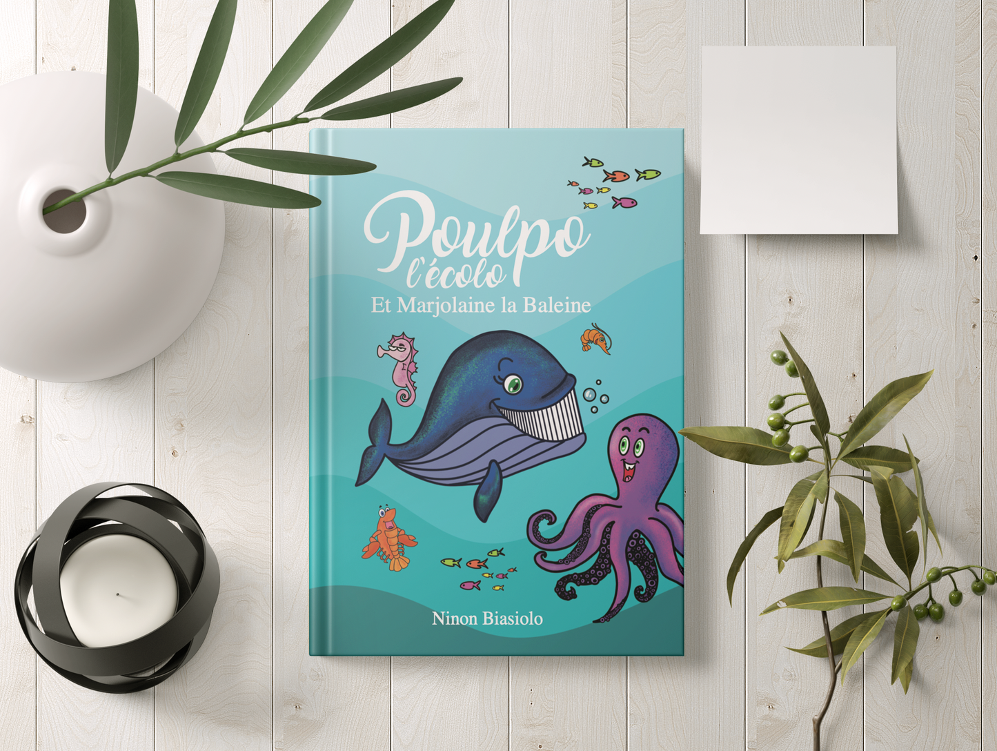 Livre Poulpo l'écolo et Marjolaine la baleine Tome 4