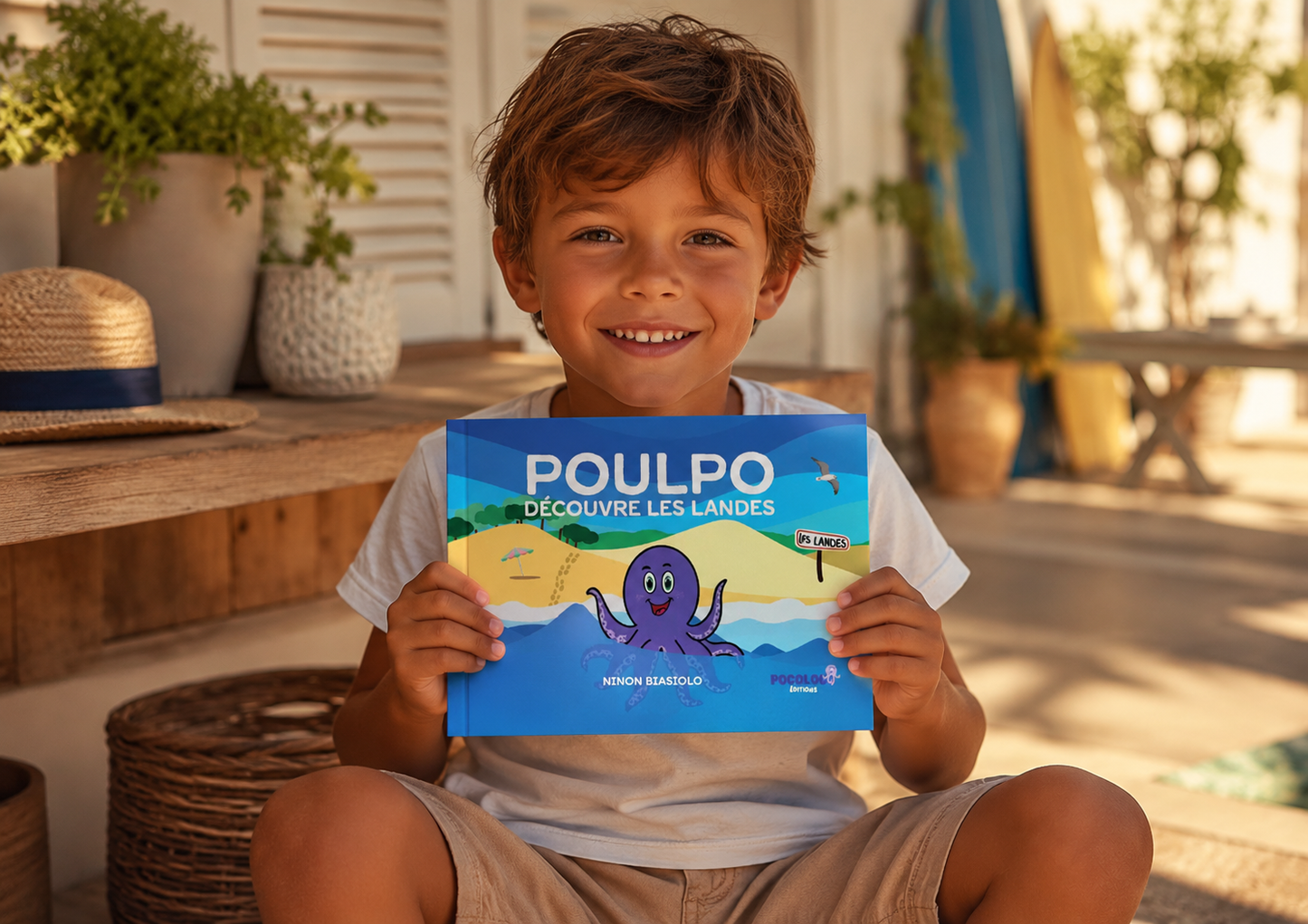 Livre POULPO DÉCOUVRE les Landes tome baby 3